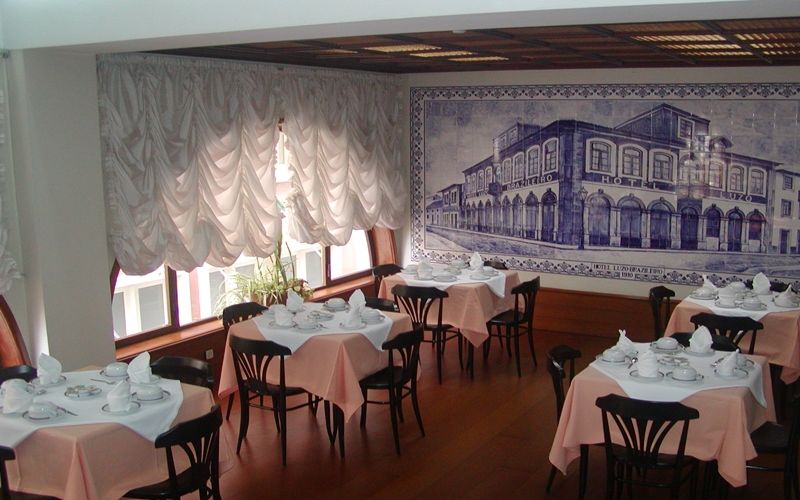 Hotel Luso Brasileiro Póvoa de Varzim Restaurant foto